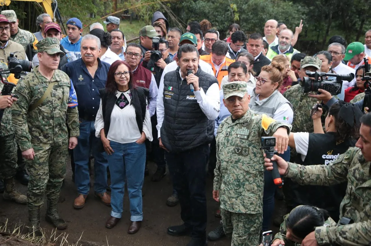 El gobierno federal y el de Puebla avanzan en la fase de recuperación en la Sierra Norte