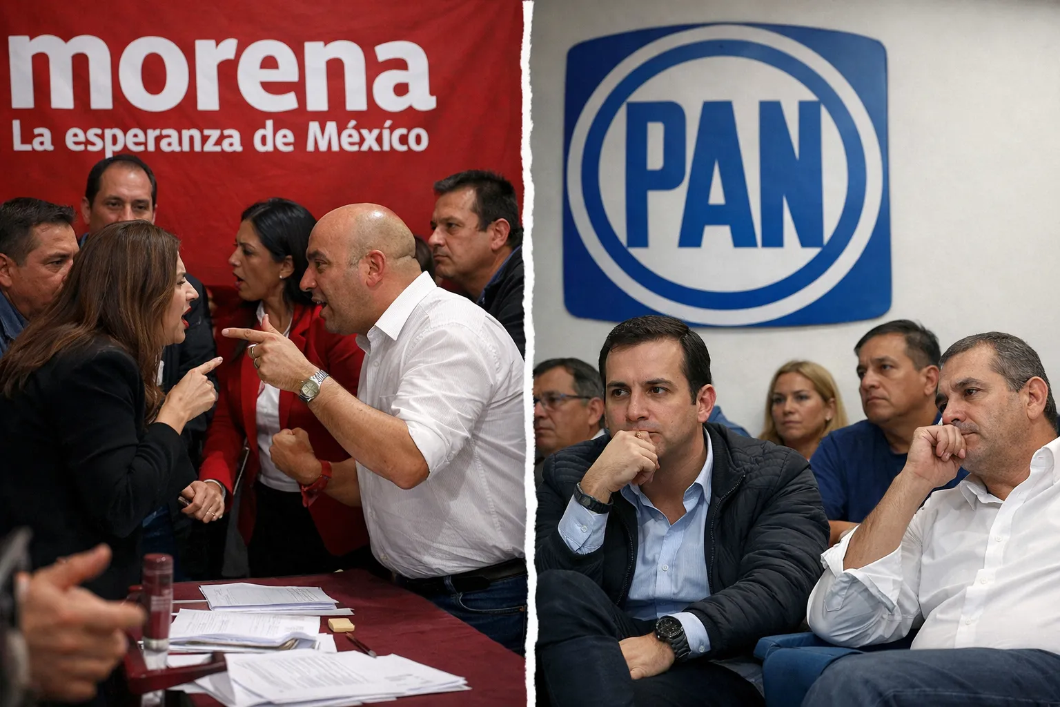 Arranca la carnicería en Morena; PAN se duerme en sus laureles