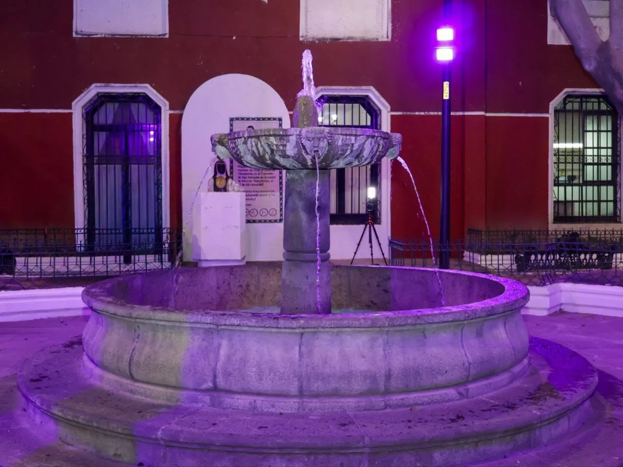 Entrega Gobierno de Pepe Chedraui fuente del Parque Sor Juana Inés de la Cruz