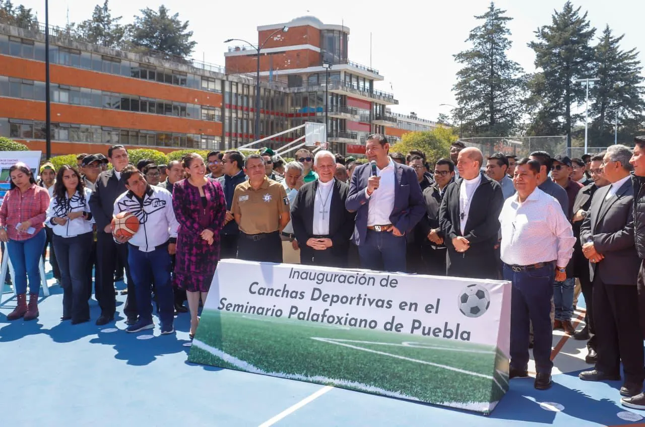 Gobierno estatal impulsa deporte y obra comunitaria en Seminario Palafoxiano